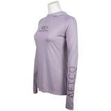 Light purple long-sleeve shirt displayed on a mannequin