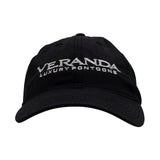 Black cap with 'VERANDA LUXURY PONTOONS' logo