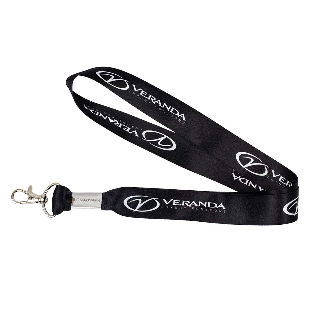 Veranda Black Lanyard Veranda Luxury Pontoons Apparel