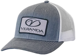 Veranda Heather Grey/White Woven Patch Hat
